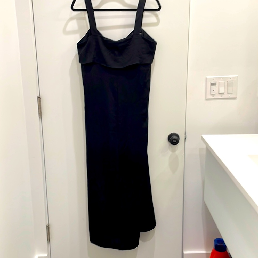 Black slip dress